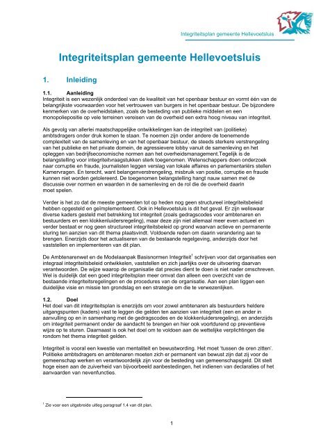 integriteitsbeleid